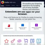  ??  ?? Personalis­e your browsing experience by installing one of many available themes and extensions.