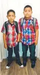  ?? COURTESY NORMA ESPINOZA ?? Manny Rivas (right), 11, and Yovanny Felix, 10.