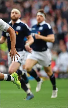  ??  ?? Winning streak: England centre Jonathan Joseph scores a try against Scotland during this year’s RBS-sponsored Six Nations