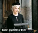  ?? ?? Briten-premier Liz Truss