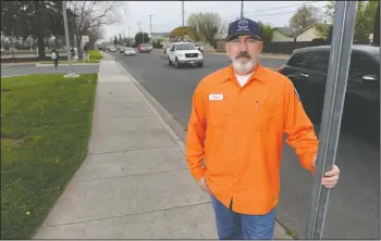  ?? BEA AHBECK/NEWS-SENTINEL ?? City of Lodi Public Works Department Streets Supervisor Jesse Barnett pictured in Lodi on Friday.