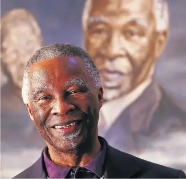  ?? Picture: Masi Losi ?? Thabo Mbeki has described how Libyan representa­tives approached him two years ago over their missing millions.