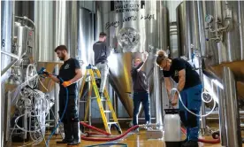  ?? Photograph: Murdo MacLeod/The Guardian ?? The Edinburgh-based Vault City brewery has made the four-day week permanent after an eight-month trial.