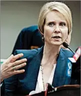  ?? FRANK FRANKLIN II/AP ?? Actress Cynthia Nixon, a candidate for governor of New York, appeared on “The Wendy Williams Show.”