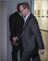  ?? BEBETO MATTHEWS - THE ASSOCIATED PRESS ?? John Mara, owner of the New York Giants of the National Football League (NFL), arrive for a meeting with NFL owners to discuss a proposed labor agreement, Thursday Feb. 20, 2020, in New York.