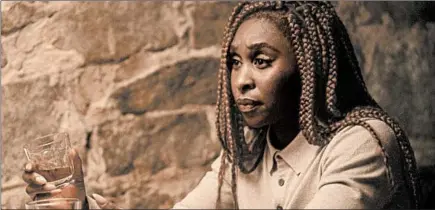  ?? HBO ?? Actress Cynthia Erivo is an investigat­or in the HBO miniseries “The Outsider,” a TV adaptation of Stephen King’s novel.