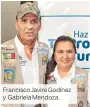 ??  ?? Francisco Javire Godínez y Gabriela Mendoza.
