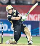  ??  ?? Game-changer: Brendon Mccullum on his way to 158 in the inaugural IPL game