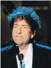  ??  ?? The latest release of Bob Dylan’s music includes different versions of his 1975 album Blood on the Tracks.