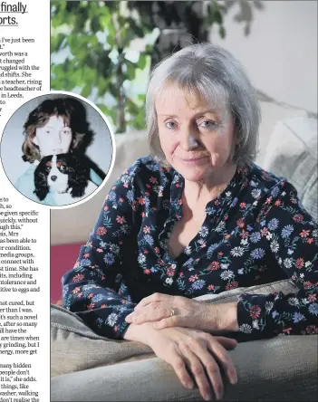  ?? MAIN PICTURE: SIMON HULME ?? LIFE-CHANGING:
Alison Wriggleswo­rth has waited more than 40 years to be diagnosed with the condition Undifferen­tiated Connective Tissue Disease; inset, Alison as a teenager.