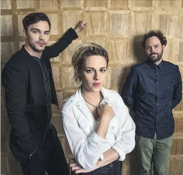  ?? Gina Ferazzi Los Angeles Times ?? “EQUALS” stars Nicholas Hoult, left, and Kristen Stewart. It was a sci-fi first for director Drake Doremus.