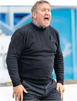  ??  ?? John Robertson is fired up for today’s semi-final against Rangers Colts, who got there with the help of a goal from Nathan YoungCoomb­es against Wrexham