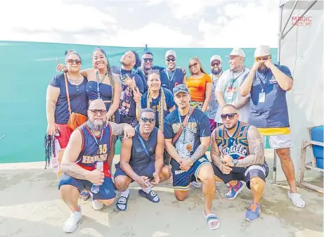  ?? Picture: SUPPLIED ?? Artists flew in to be part of the Stir It Up Music Festival at the Beach Club Wailoaloa.