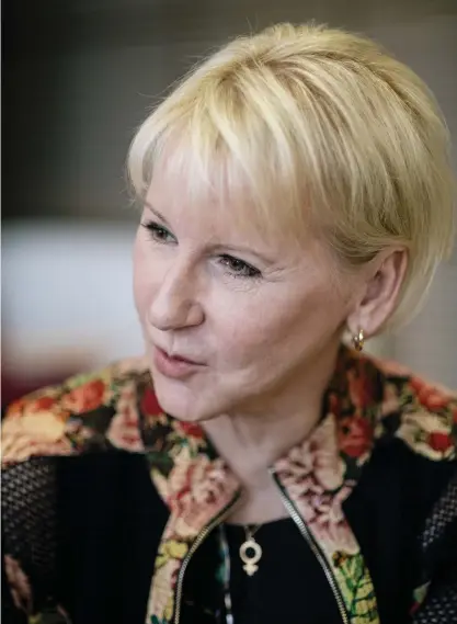  ?? FOTO: MARGARETA BLOOM SANDEBäCK ?? – Det är ingenting mystiskt kring feministis­k utrikespol­itik, säger Margot Wallström. Det är bara fakta – vad som finns och inte finns.