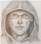  ??  ?? Sketch of suspect in East Chicago pipe bomb explosion.
| FBI
