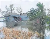  ?? HT PHOTO ?? Large swathes of farmland are still under water. n