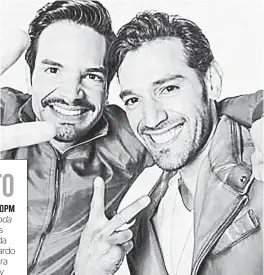  ??  ?? Andy Zuno y Raúl Coronado interpreta­n a pareja gay