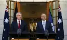  ?? Photograph: Lukas Coch/AAP ?? The prime minister Anthony Albanese the attorney general Mark Dreyfus at Parliament House.