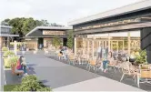  ??  ?? Remaining food and beverage tenancies have extensive outdoor seating for al fresco dining — artist’s impression.