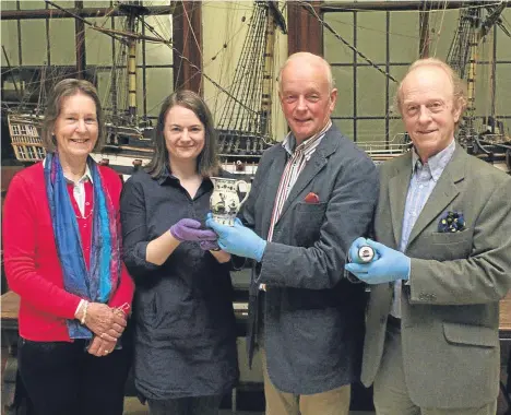  ??  ?? THE Friends of Camperdown House has donated a commemorat­ive Admiral Duncan jug to the The McManus Collection.
The jug was made at Prestonpan­s and marks Admiral Duncan and the Battle of Camperdown. Born in Dundee on July 1 1731, Admiral Duncan is most...