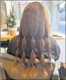 ?? ?? Helen Mclean donated 12.5 inches of hair to the Little Princess Trust