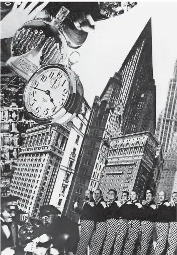  ?? FOTO: DEUTSCHE KINEMATHEK ?? Zeitgenöss­ische Collage, vermutlich von Umbo zu dem Filmklassi­ker „Berlin. Die Sinfonie der Großstadt“(Walther Ruttmann, 1927).