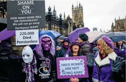  ?? ?? The Parliament­ary and Health Service Ombudsman said the DWP committed a ‘maladminis­tration’ in failing to properly inform Waspi women about changes to their state pension age