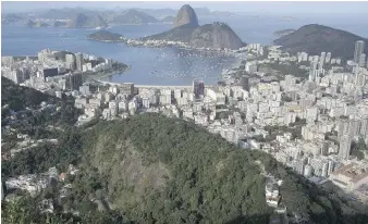  ?? LEO CORREA, THE ASSOCIATED PRESS ?? Sugarloaf Mountain and Guanabara Bay in Rio de Janeiro.