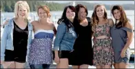 ??  ?? Haley, Jenny, Tina, Heather, Lacy and Sabina are the cast of
TLC’s Alaskan Women Looking for Love.