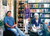  ?? Courtesy photo ?? Frank Duane Rosengren, Camille Rosengren, center, and Florence Rosengren at the bookshop in the 1980s.