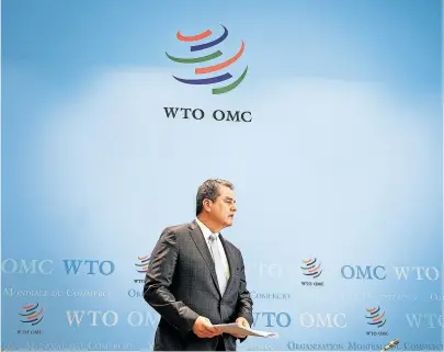  ?? [ AFP ] ?? Die WTO brauche frisches Blut, sagt der scheidende Generaldir­ektor Roberto Azevedo.ˆ