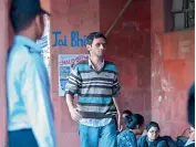  ??  ?? Student activist Umar Khalid arrives at the JNU campus along with four others in New Delhi on Monday. —