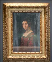  ?? La Belle Ferronnier­e ?? The famous portrait by Lenoardo Da Vinci is one of the Louvre Abu Dhabi’s most coveted masterpiec­es.