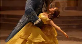  ??  ?? Dan Stevens and Emma Watson in Beauty and the Beast