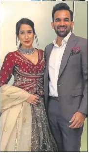 ?? PHOTO: INSTAGRAM/SAGARIKAGH­ATGE ?? Actor Sagarika Ghatge and cricketer Zaheer Khan got married in November 2017