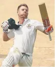  ??  ?? David Warner celebrates.