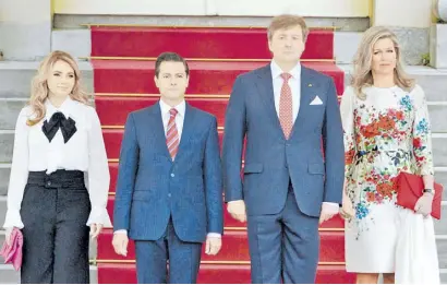  ?? /CORTESÍA ?? El presidente Enrique Peña Nieto sostuvo un encuentro privado con Su Majestad Willem-alexander, rey de los Países Bajos