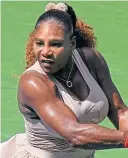  ??  ?? Serena Williams: Into last eight for the 16th time.