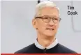  ??  ?? Tim Cook