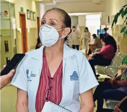  ??  ?? Martha Lilia Trevizo mencionó que a pesar de la movilidad y de las restriccio­nes por la pandemia, los donantes siguen aportando vida