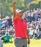  ?? RYAN KANG/ASSOCIATED PRESS ?? Adam Scott of Australia won the Genesis Invitation­al on Sunday at Riviera Country Club in the Pacific Palisades area of Los Angeles.