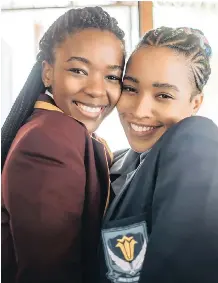  ??  ?? AMA Qamata as Puleng Khumalo and Cindy Mahlangu as Zama in Blood & Water.