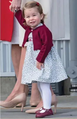  ??  ?? Bridesmaid: Princess Charlotte will accompany Aunt Pippa