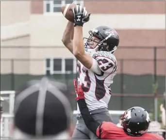  ?? JOHN BLAINE — FOR THE TRENTONIAN ?? Allentown’s Chris McCrea (23) is one of this year’s Colonial Valley Conference honorees by the Delaware Valley Chapter of the National Football Foundation and College Hall of Fame.