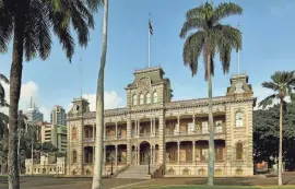  ?? ANDREA BRIZZI ?? Iolani Palace in Honolulu.