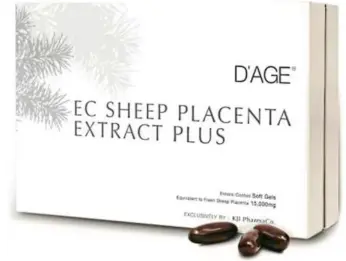  ??  ?? D’AGE EC Sheep Placenta Extract Plus comes in a box of 30 capsules that contains no added yeast, gluten, wheat, milk derivative­s, preservati­ves, artificial flavours and sweetener.