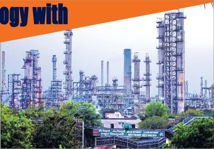  ??  ?? IndianOil’s Mathura Refinery – blending technology with ecology.