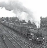  ?? ?? Trainspott­ing memories: LNER B2 No. 61671 Royal Sovereign hauls a Down train from Liverpool Street near Cambridge on April 26, 1958. Heritage Railway reader Phil Ralls remembers both the locomotive and the location well, for the 4-6-0 hauled him and some fellow enthusiast­s to the university city for a day’s trainspott­ing at about that time. TRANSPORT TREASURY/ RC RILEY