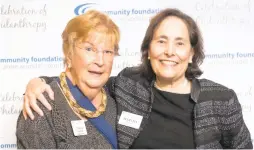  ?? COURTESY PHOTO ?? Carol Thompson, left, a beloved local philanthro­pist and founder of the Community Foundation of Anne Arundel County, died March 21. She was 79.