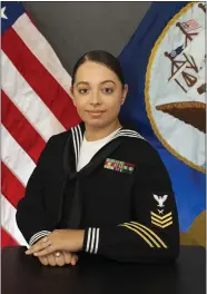  ?? SUBMITTED PHOTO ?? Chief Yeoman (Select) Jasmyn L. Phinizy, a native of Lorain, was recently selected as the Navy Reserve Sailor of the Year for 2021.